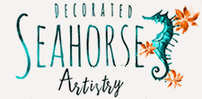 Decorated Seahorse Artistry Logo